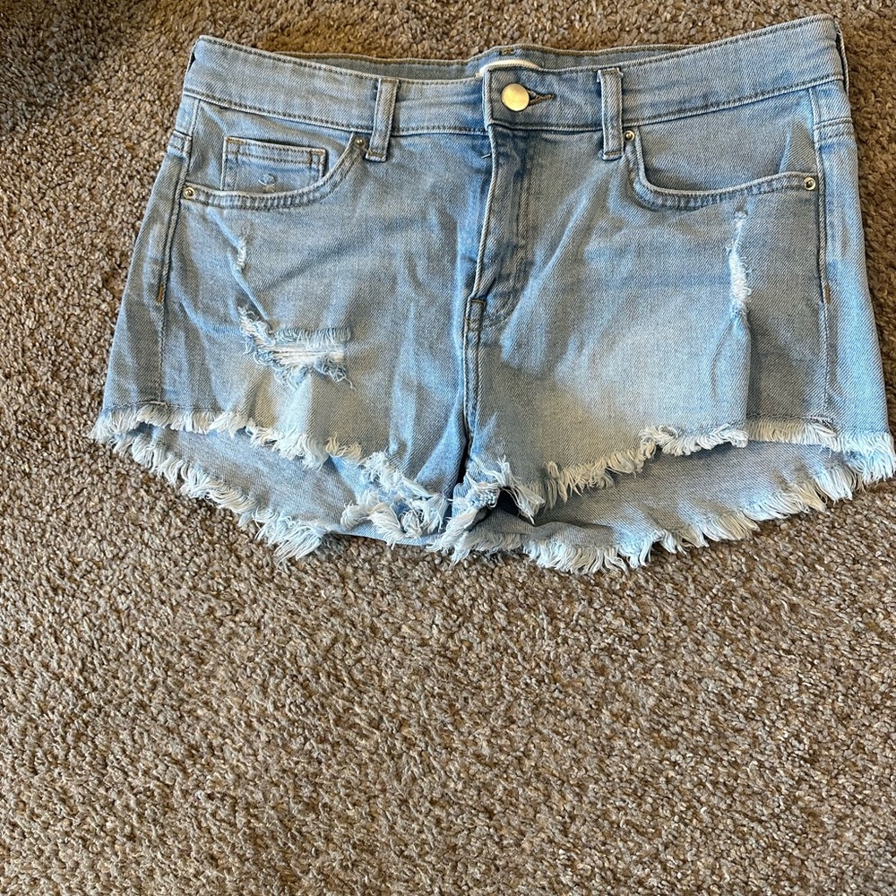 H&M Distressed Denim Shorts
